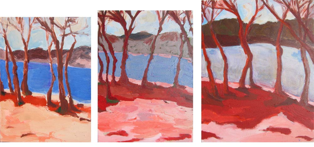 2005 Lac du salagou (série de toiles 33x43cm/38x55cm/46x61cm)